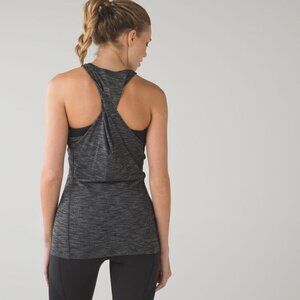 ✖️Unavailable✖️ Lululemon &go Everywhere Tank Top Sz 8 Twist Back Charcoal Gray